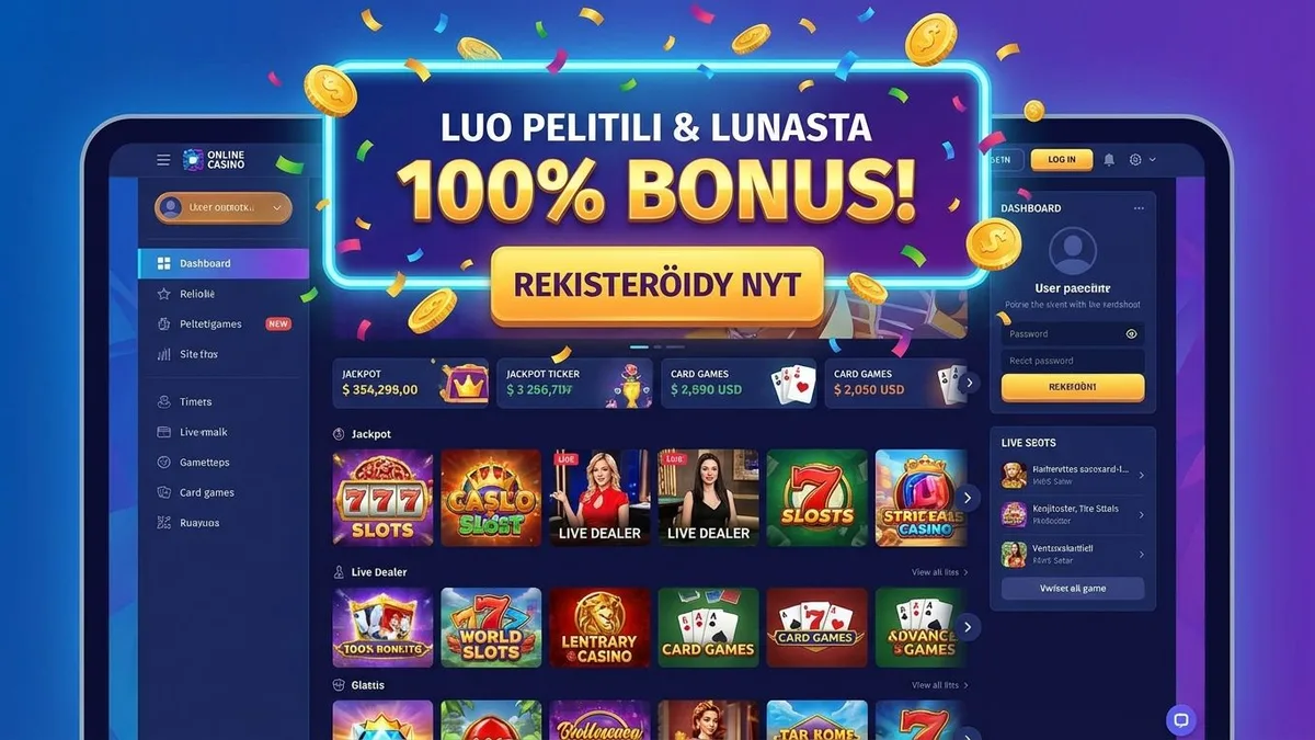 Rekisteröidy bonuksen kanssa